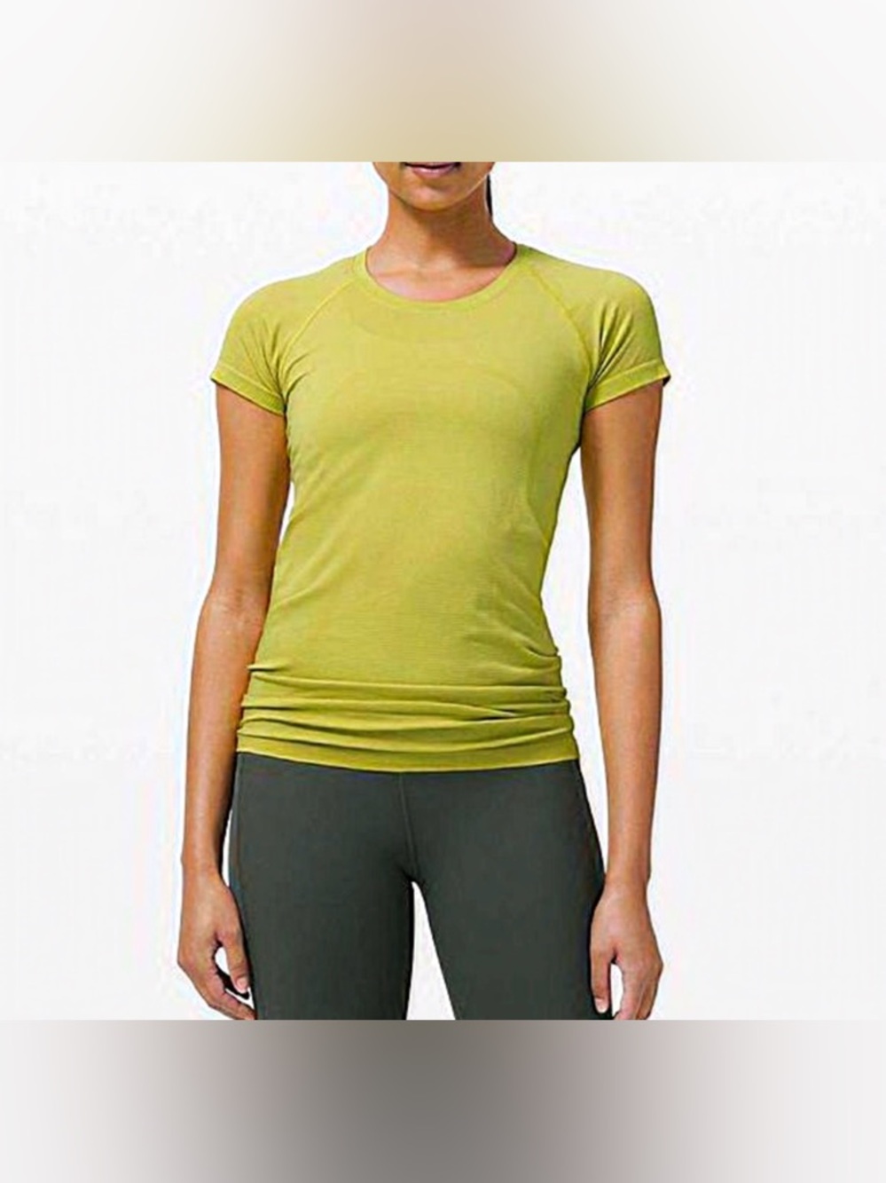 SOLD lululemon athletica Swiftly Tech Slim Tee in lime green